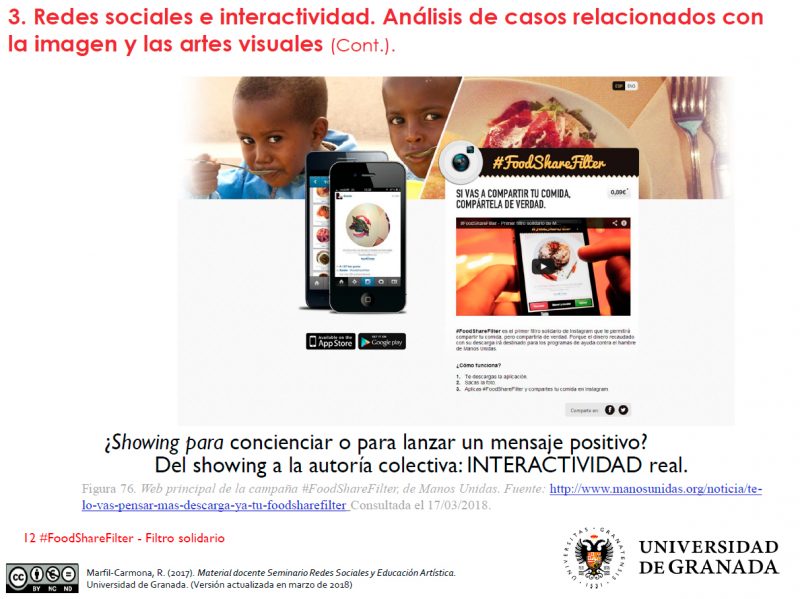 Redes Sociales, Solidaridad, Manos Unidas Pantalla presentación